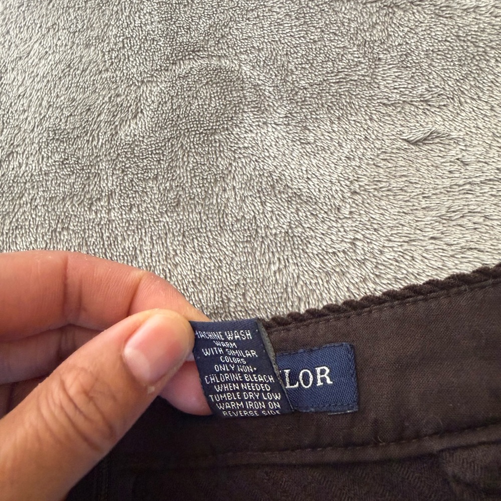 Y2K Ann Taylor Brown Corduroy A-line Skirt Size 6 Minimal Classic Quiet Luxury - Picture 11 of 14